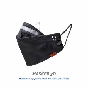 Masker kain 3D V2 Footstep Premium Inca 3ply - Waterproof